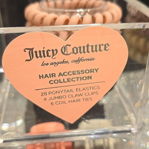 Juicy Couture Hair Accressory Collection w/Stackable Storage Container - Picture 7 of 11